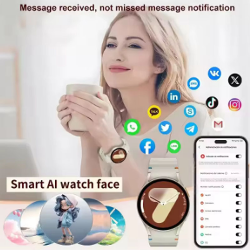 Smartwatch Custom - Reloj inteligente para hombres y mujeres