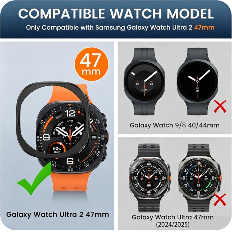 Funda hueca de TPU para Samsun - Samsung Smartwatch Ultra Accessories reseña y precio