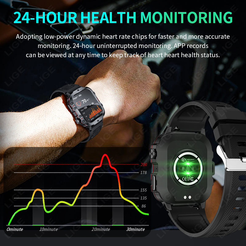 Reloj inteligente LIGE para ex - Smartwatch Faces reseña y precio